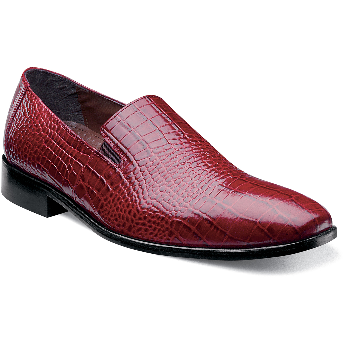 Men's Dress Shoes | Red Plain Toe Slip On | Stacy Adams Galindo