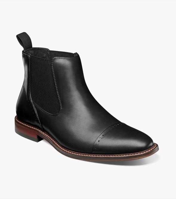 Stacy adams alomar cap toe boot on sale