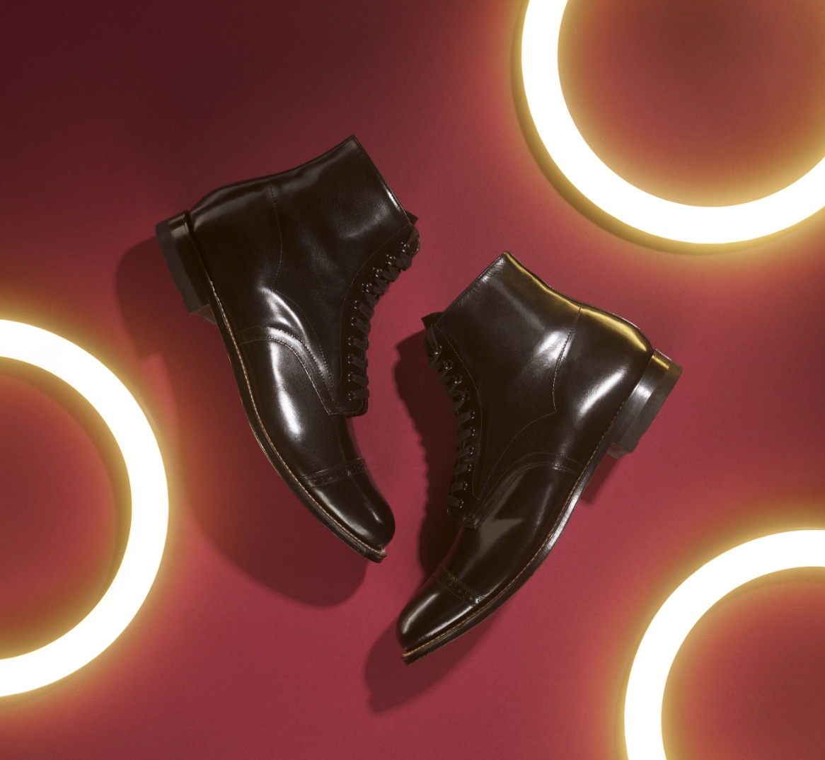 Shop Stacy Adams Classics featuring the Madison cap toe boot in black. 