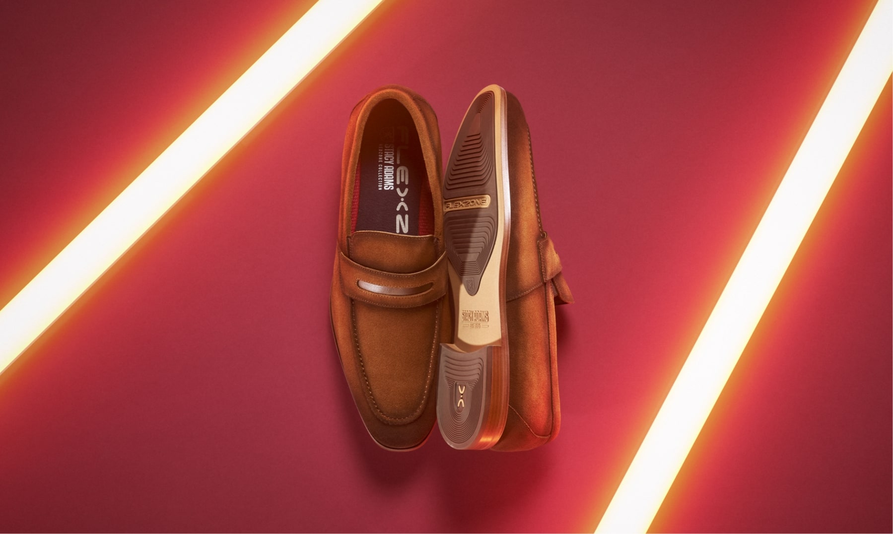 Shop Stacy Adams Flexzone featuring the Burke Penny Loafer.