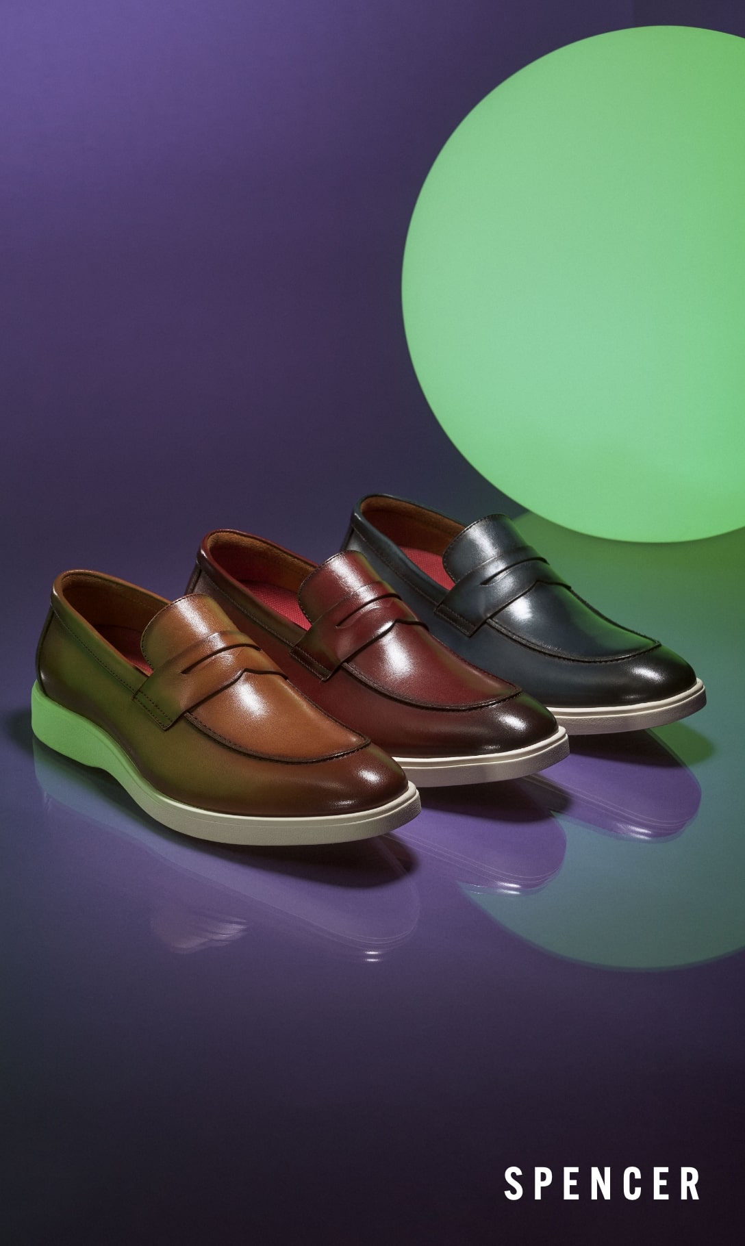 Men's Loafers category. Image features the Spencer loafer.