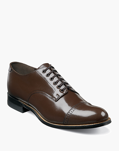 Madison Cap Toe Oxford in Brown for $$190.00