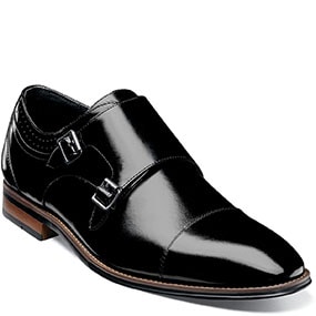 Bayne Cap Toe Double Monk in Black for $$99.99