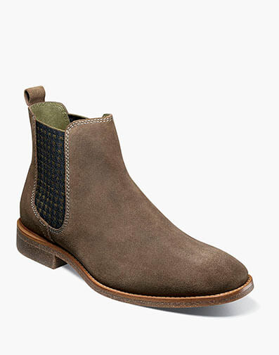 Gabriel Plain Toe Chelsea Boot in Mushroom for $$175.00