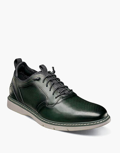 Sync Plain Toe Elastic Lace Up in Green for $$150.00