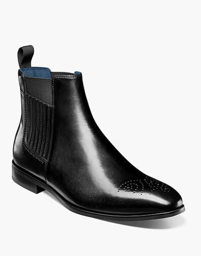 Bradley Plain Toe Chelsea Boot in Black for $$190.00