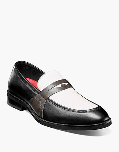 Prichard Moc Toe Penny Slip On in Black Multi for $$175.00