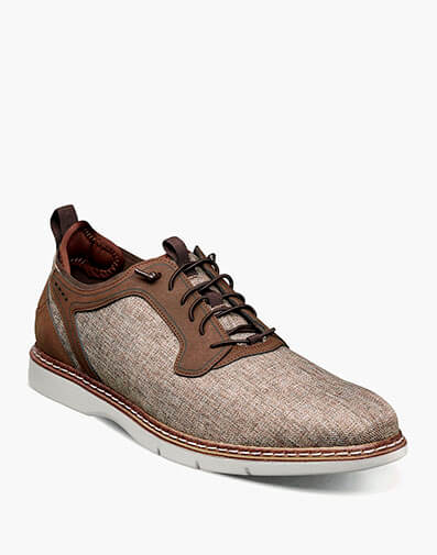 Scanlan Plain Toe Elastic Lace Up in Brown Multi for $$115.00