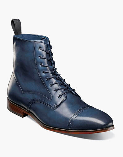 Henry Cap Toe Lace Up Boot