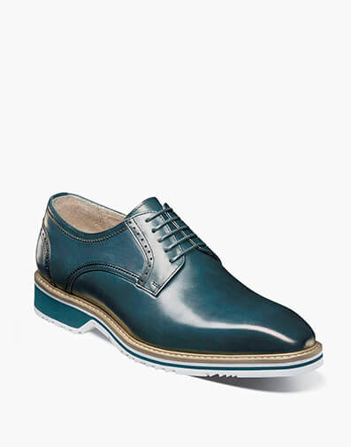 Barringer Plain Toe Oxford in Teal for $$180.00