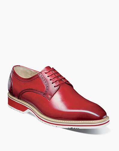 Barringer Plain Toe Oxford in Red for $$180.00