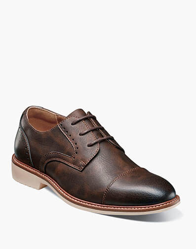 Kids Wesbridge Cap Toe Oxford in Brown CH for $$85.00