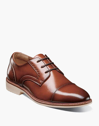 Kids Wesbridge Cap Toe Oxford in Cognac for $$85.00